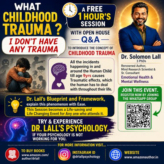 Dr. Solomon Lall Free Childhood Trauma Open House Q&A Event